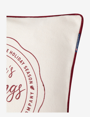 Lexington Home - Seasons Greatings Recycled Cotton Pillow Cover - dekoratīvas spilvendrānas - off white/red - 2