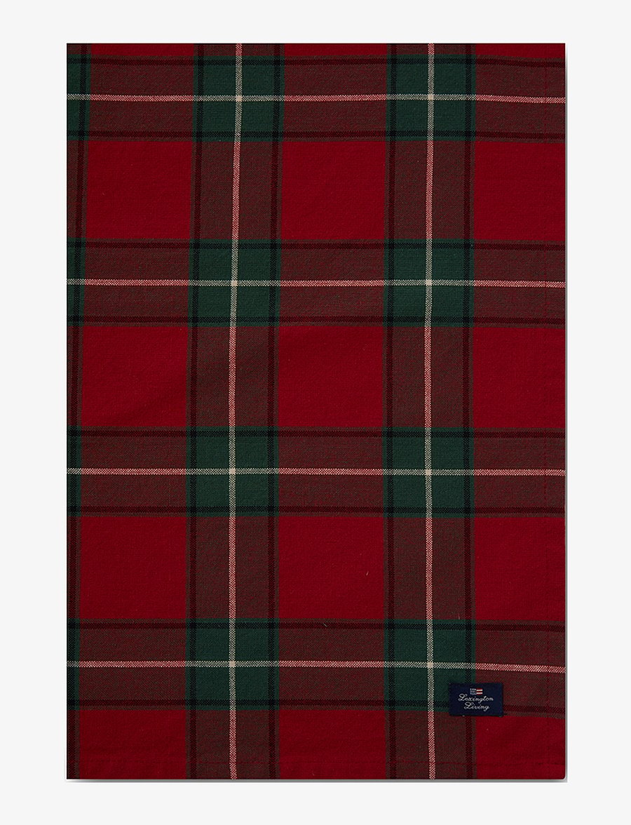 Lexington Home - Checked Cotton Oxford Napkin - red/green - 1