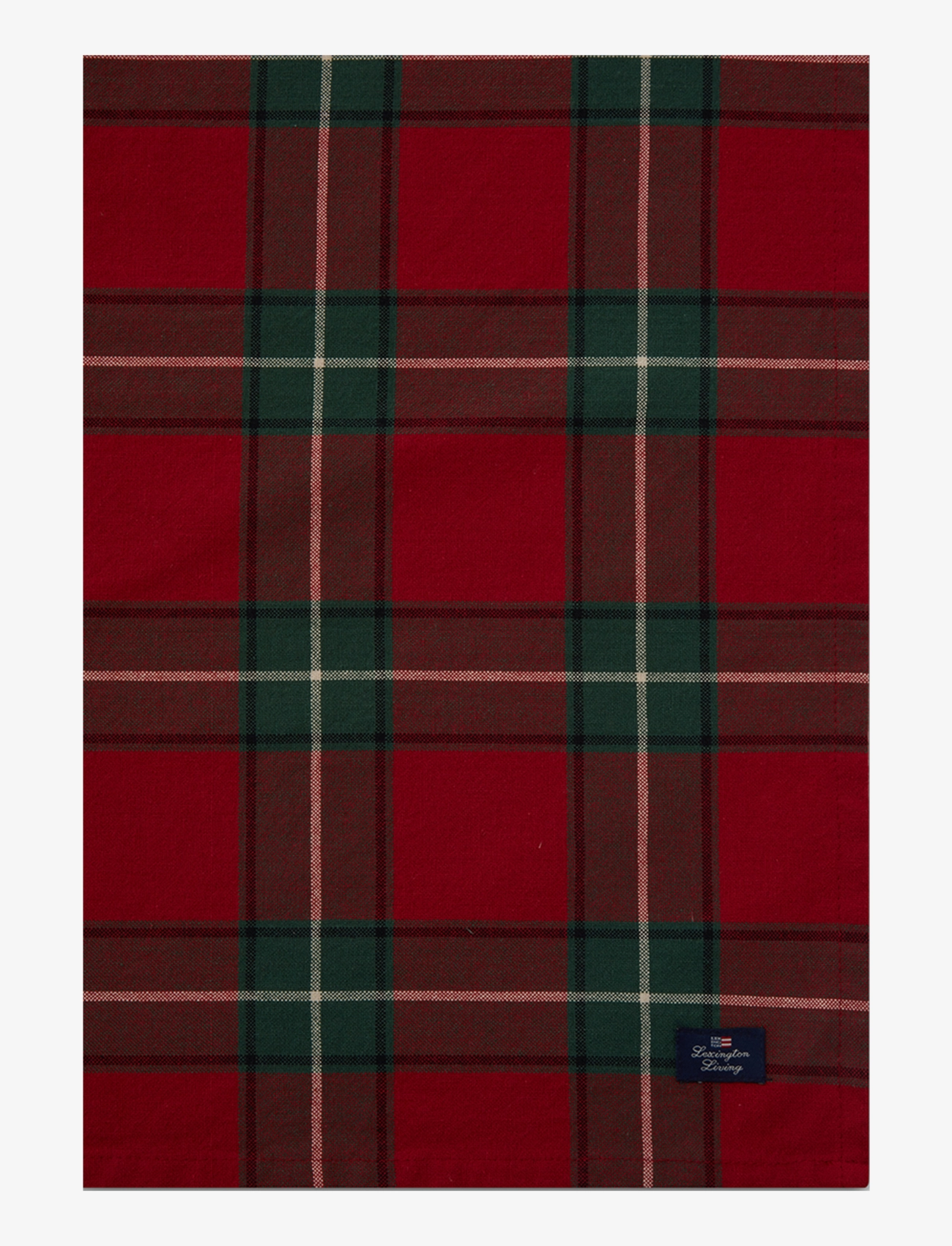 Lexington Home - Checked Cotton Oxford Napkin - red/green - 4