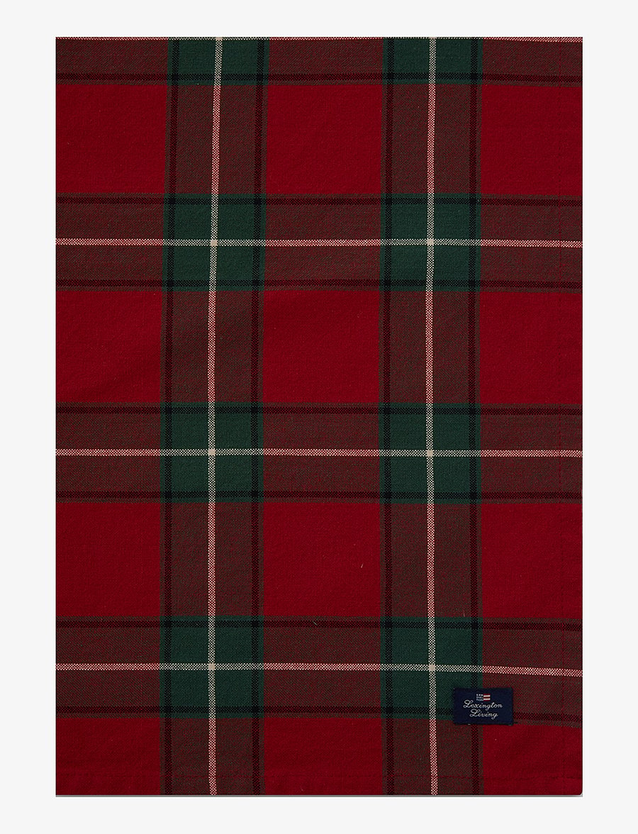 Lexington Home - Checked Cotton Oxford Napkin - red/green - 4
