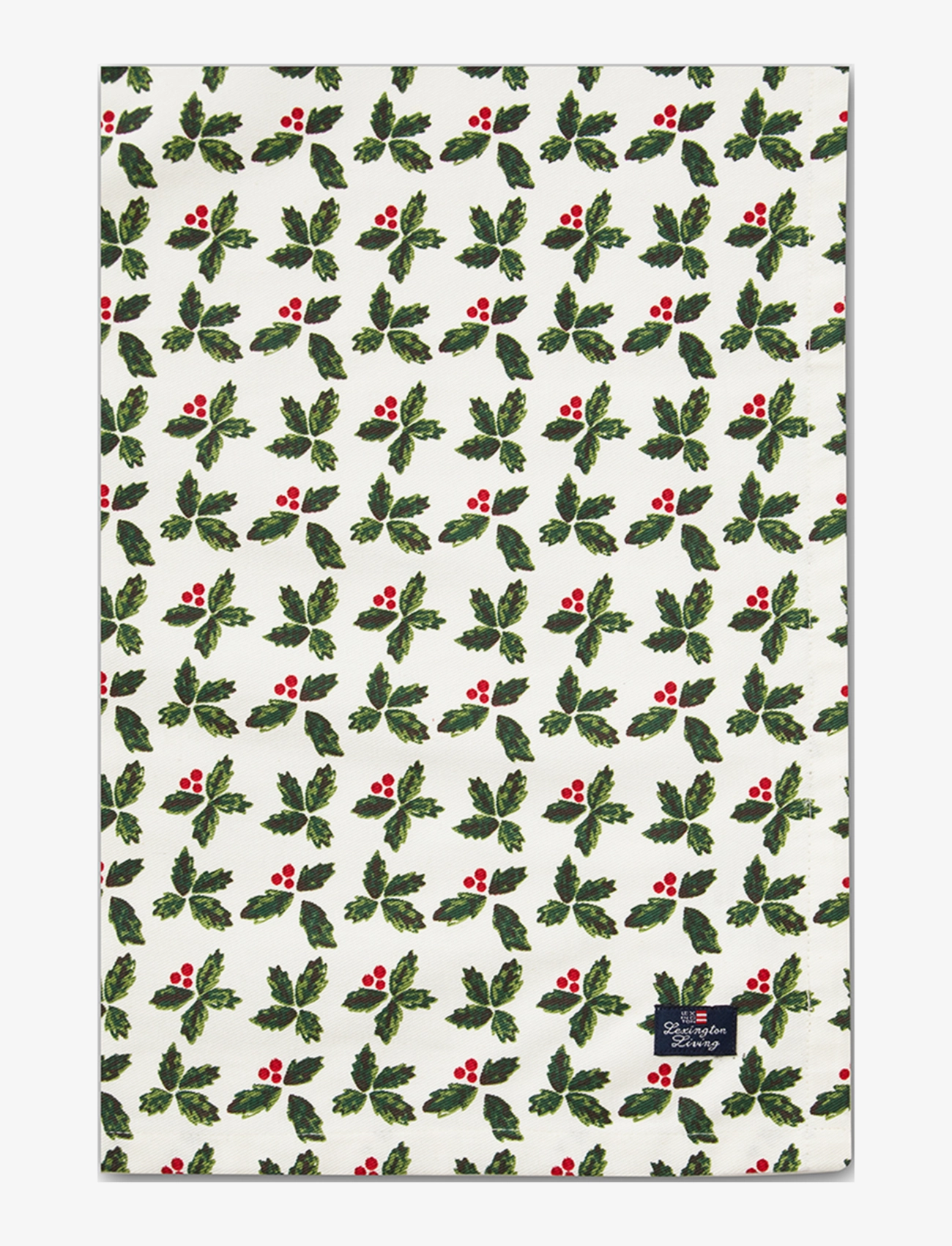 Lexington Home - Printed Organic Cotton Twill Napkin - white/green - 1