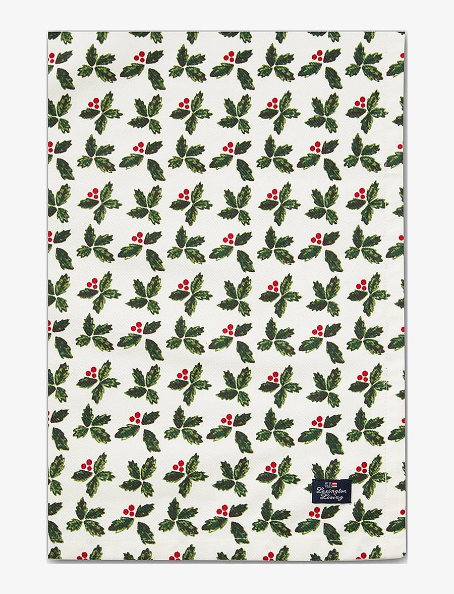Lexington Home - Printed Organic Cotton Twill Napkin - white/green - 1