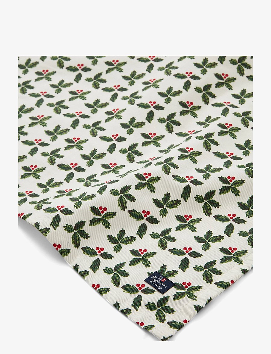 Lexington Home - Printed Organic Cotton Twill Napkin - white/green - 3