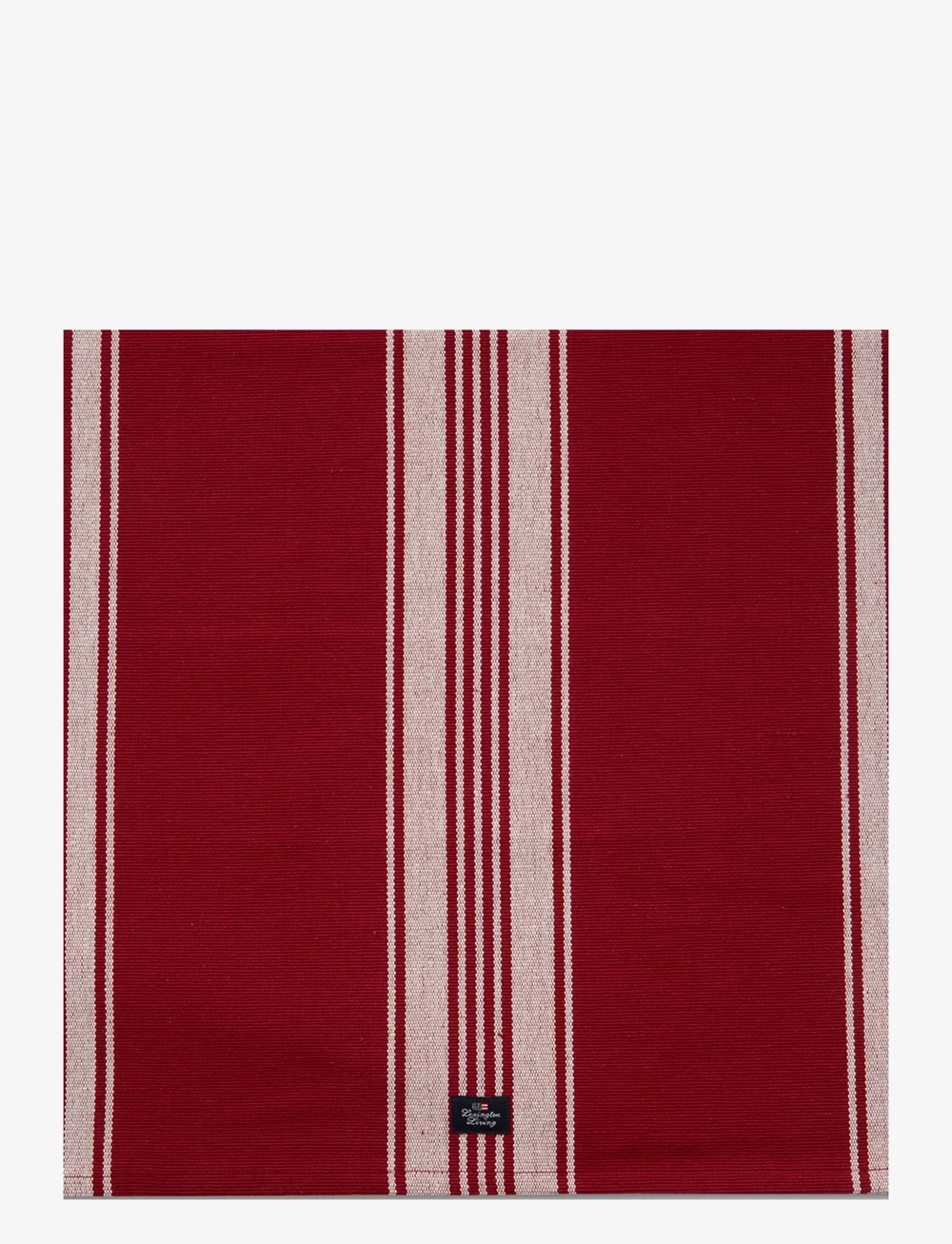 Lexington Home - Organic Cotton Rib Runner with Stripes - osta hinnan perusteella - red/white - 1