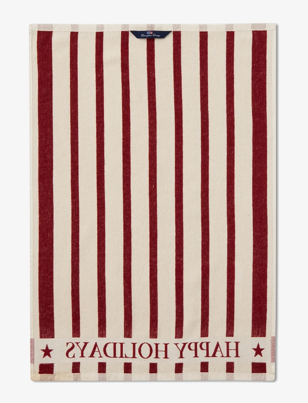 Lexington Home - Striped Cotton Terry Kitchen Towel - shop by price - beige/red - 1