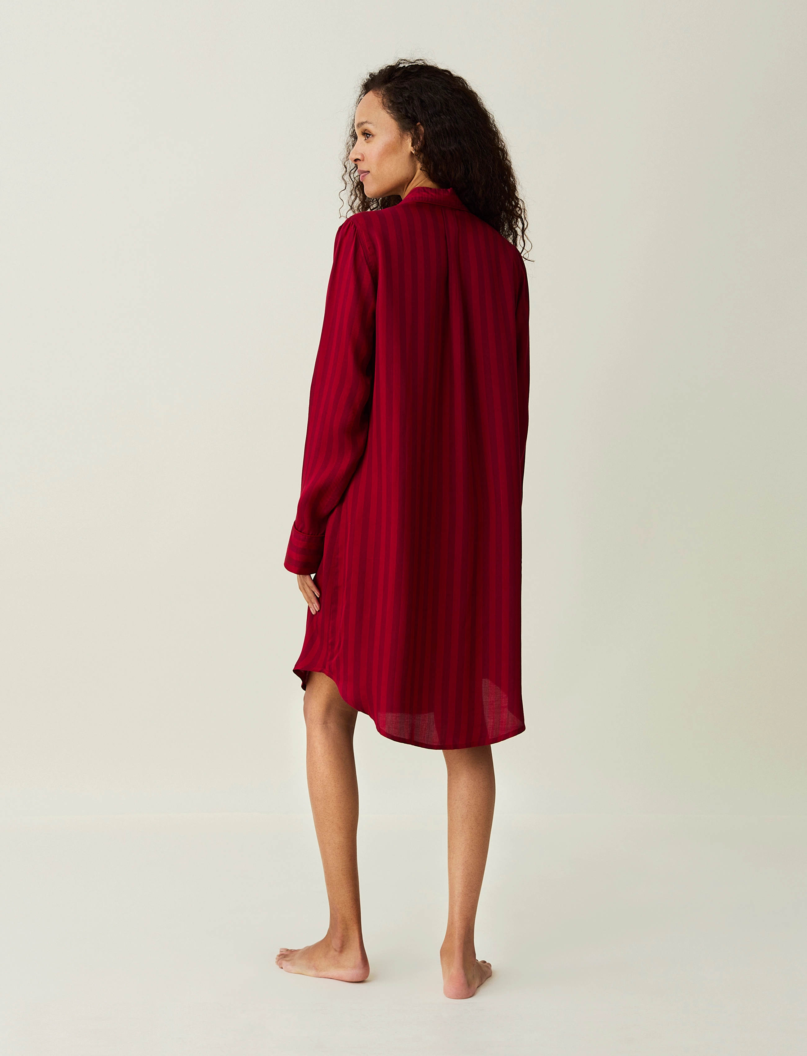 Lexington Home - Avery Modal Viscose Nightshirt - fødselsdagsgaver - red/red - 3