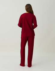 Lexington Home - Lilian Organic Cotton Rib Pajama Set - fødselsdagsgaver - red - 2