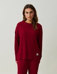 Lexington Home - Lilian Organic Cotton Rib Pajama Set - födelsedagspresenter - red - 3