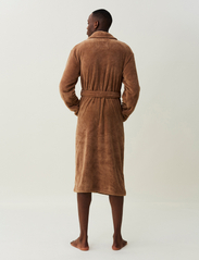 Lexington Home - Lesley Fleece Robe - mid brown - 2