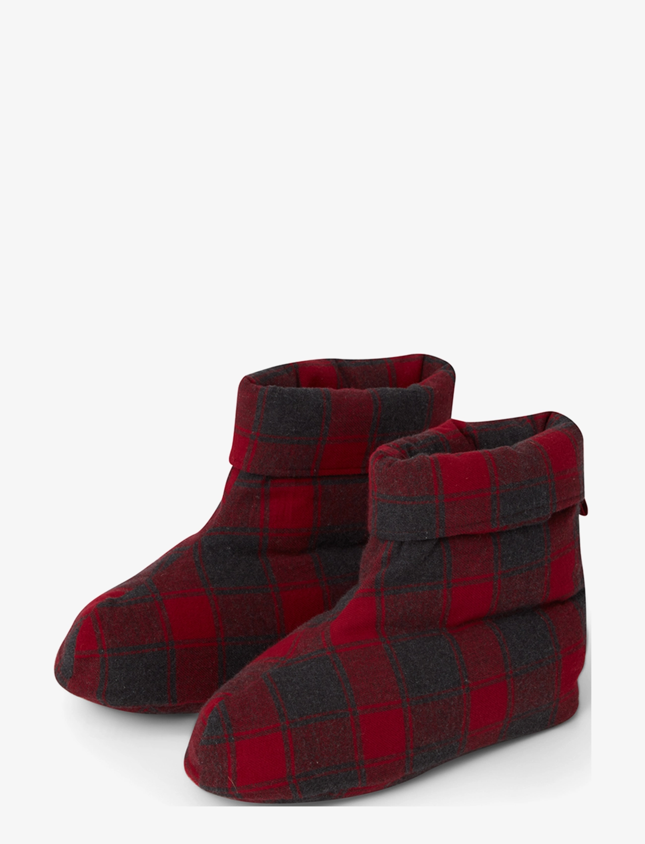 Charlie Re-down Socks - RED/DK GRAY