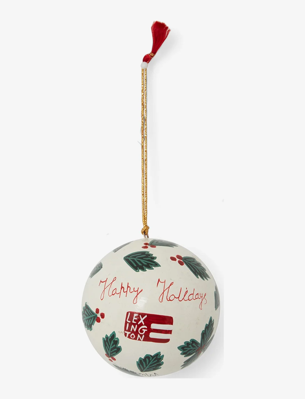 Lexington Home - Papier Maché Christmas Tree Ornament (set of 2) - osta hinna alusel - white/green - 1