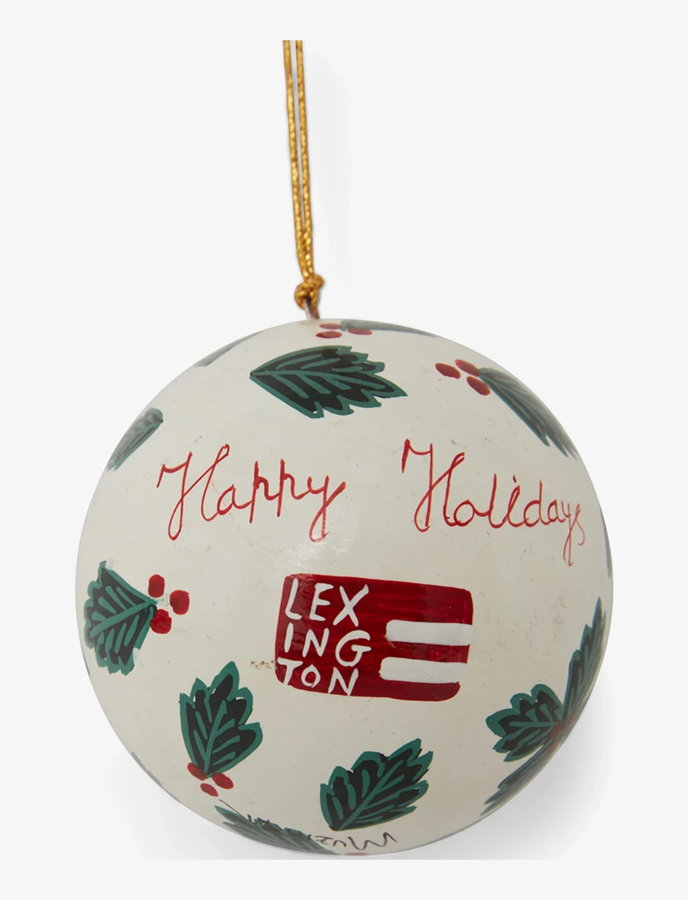 Lexington Home - Papier Maché Christmas Tree Ornament (set of 2) - osta hinna alusel - white/green - 2