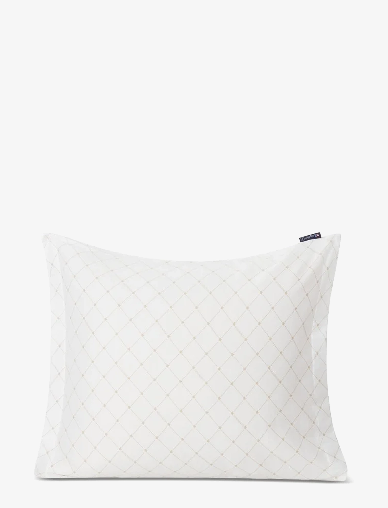 Lexington Home White/Beige Signature Star Sateen Pillowcase - Sängtextilier - WHITE/BEIGE / white