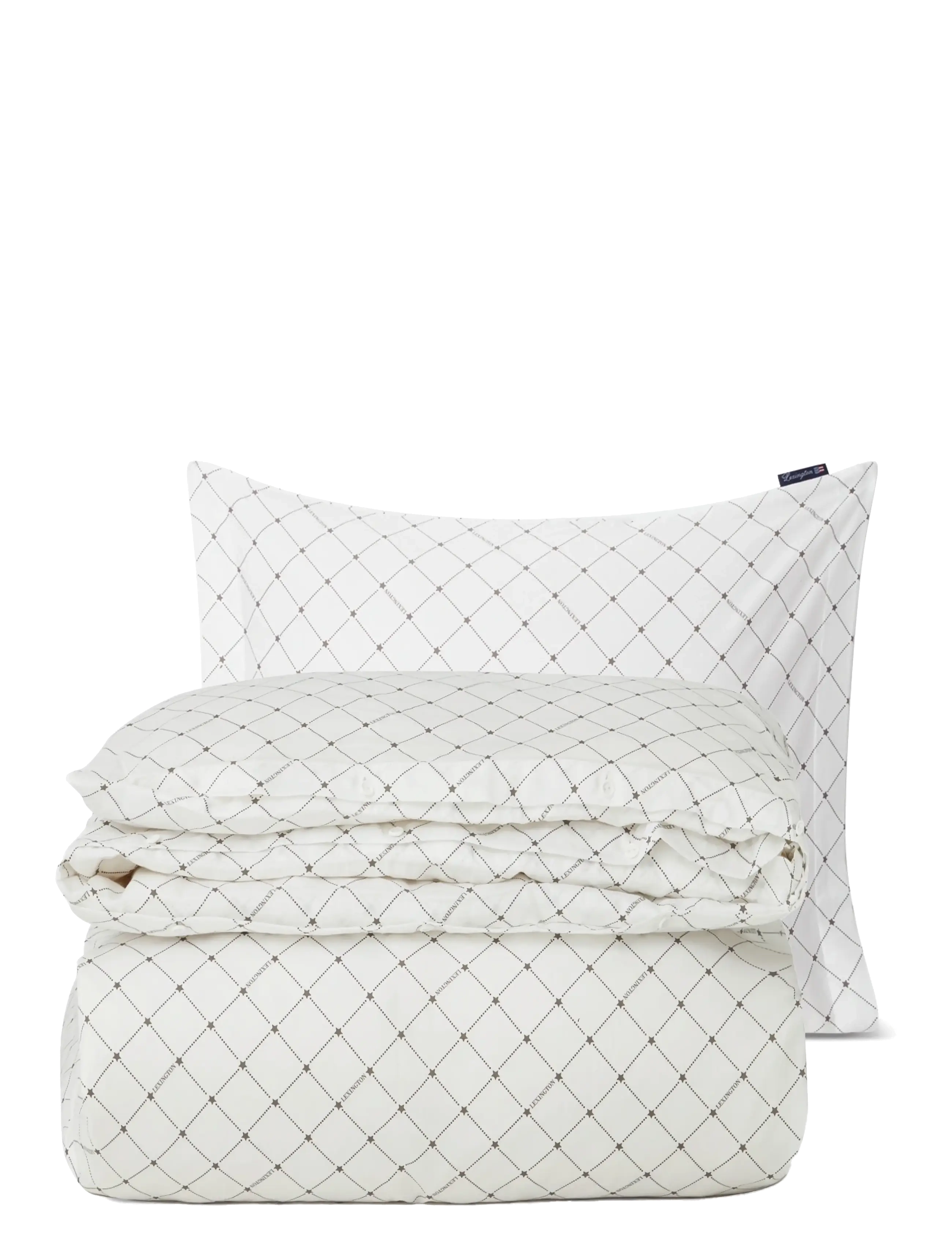 Lexington Home White/Beige Signature Star Sateen Bed Set - Bettwäsche - WHITE/BEIGE / white