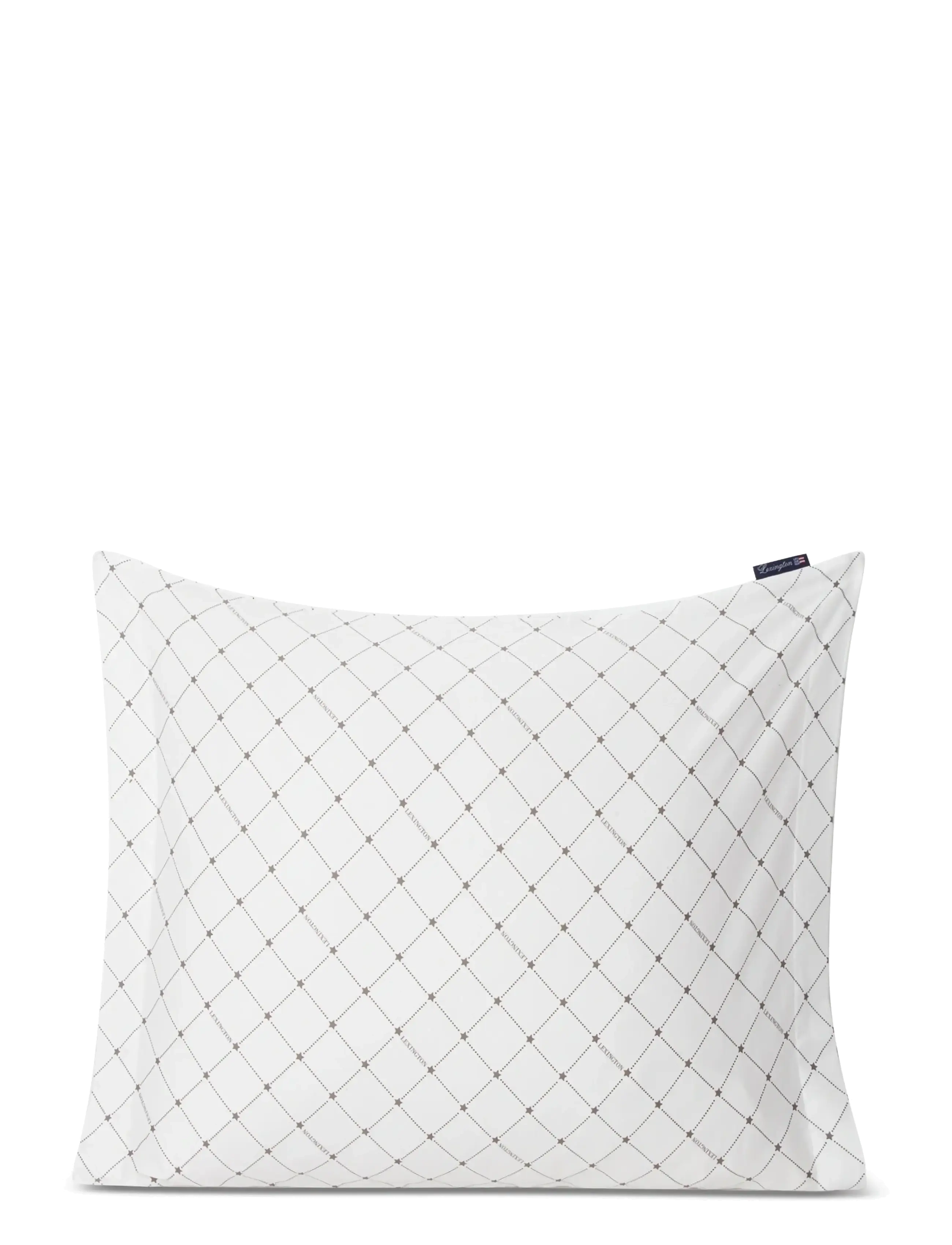 Lexington Home White/Gray Signature Star Sateen Pillowcase - Laveste priser - WHITE/GRAY / white