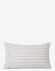 Lexington Home - Striped Cotton Poplin Pillowcase - laveste priser - white/lt gray/dk gray - 4