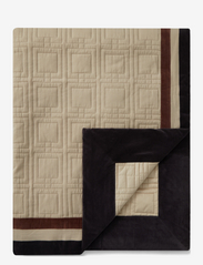 Lexington Home - Graphic Quilted Organic Cotton Bedspread - patalynė - lt beige/brown/dk gray - 2