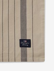 Lexington Home - Striped Organic Cotton Tablecloth - duge & bordløbere - beige/dk gray - 1