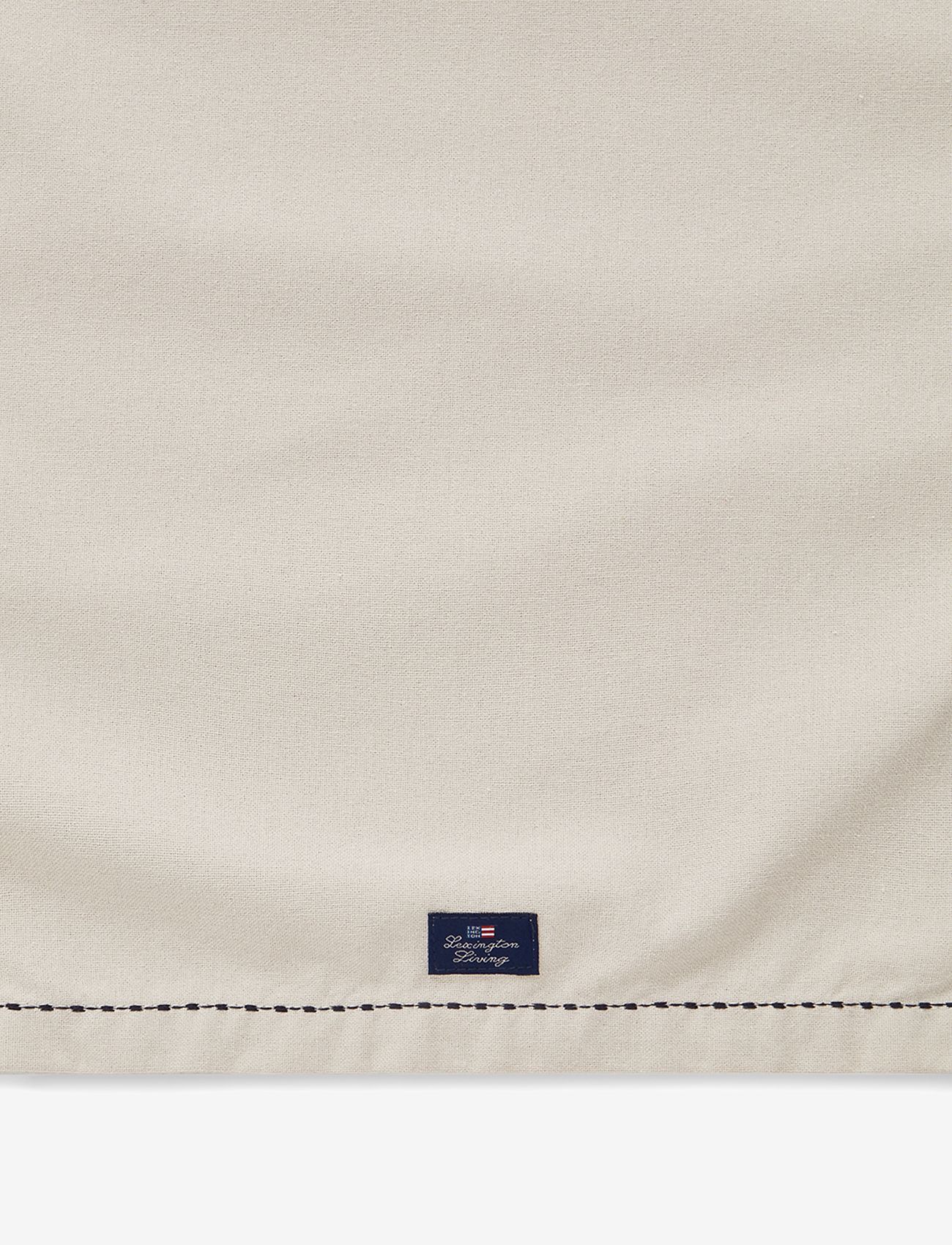 Lexington Home - Organic Cotton Oxford Runner with Heavy Stitches - tafellakens & lopers - beige - 1