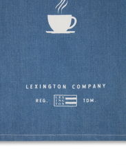 Lexington Home - The Perfect Morning Org Cotton Kitchen Towel - white/blue - 2
