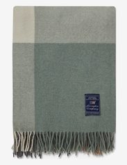 Lexington Home - Checked Recycled Wool Throw - beige/green/white/dk gray - 2