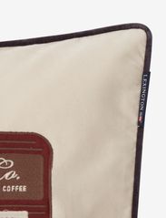 Lexington Home - Coffee Truck Organic Cotton Twill Pillow Cover - tyynyliinat - lt beige/brown - 1