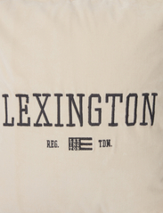 Lexington Home - Logo Message Organic Cotton Velvet Pillow Cover - najniższe ceny - lt beige - 3