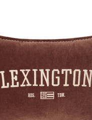 Lexington Home - Logo Message Organic Cotton Velvet Pillow - kussens - brown - 3