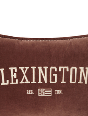 Lexington Home - Logo Message Organic Cotton Velvet Pillow - padjad - brown - 3