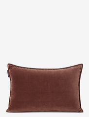 Lexington Home - Logo Message Organic Cotton Velvet Pillow - najniższe ceny - brown - 2