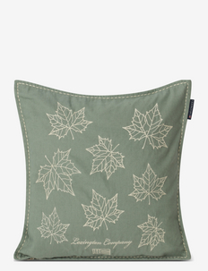 Leaves Embroidered Linen/Cotton Pillow Cover, Lexington Home