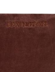 Lexington Home - Block Striped Organic Cotton Velvet Pillow Cover - putevar - brown/lt beige - 3