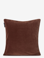 Lexington Home - Block Striped Organic Cotton Velvet Pillow Cover - pudebetræk - brown/lt beige - 2