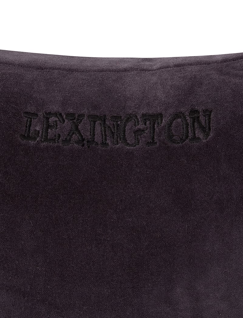 Lexington Home - Striped Organic Cotton Velvet Pillow - osta hinna alusel - dk gray/lt beige - 3