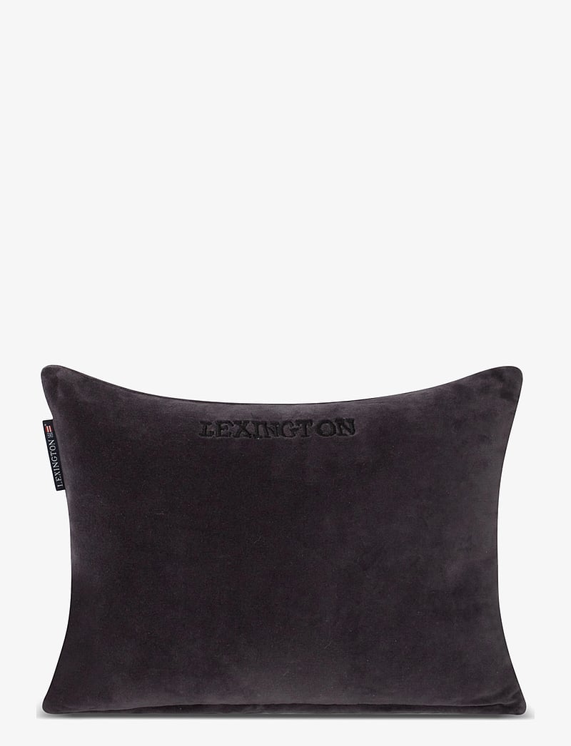 Lexington Home - Striped Organic Cotton Velvet Pillow - osta hinna alusel - dk gray/lt beige - 2