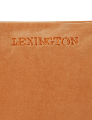Lexington Home - Patched Organic Cotton Velvet Pillow Cover - kussenslopen - mustard/lt beige - 3