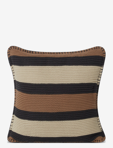 Striped Knitted Cotton Pillow Cover, Lexington Home