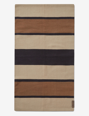 Striped Organic Cotton Rug - BEIGE/DK GRAY