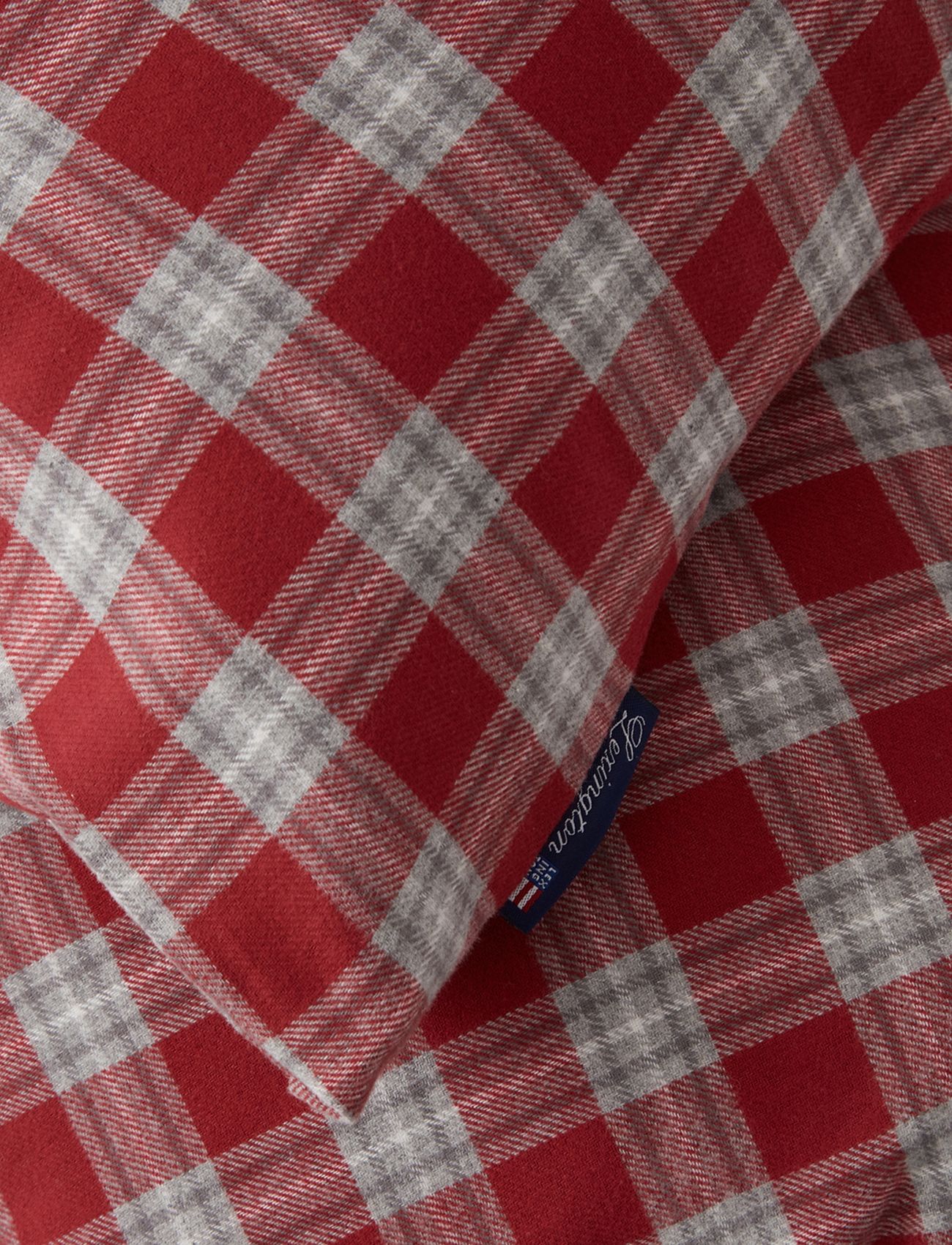 Lexington Home - Red Checked Cotton Flannel Bed Set - voodiriiete komplektid - red/gray/white - 1