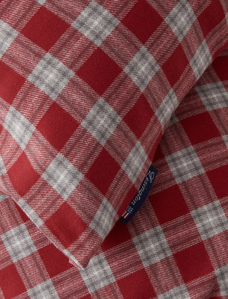Lexington Home - Red Checked Cotton Flannel Bed Set - voodiriiete komplektid - red/gray/white - 1