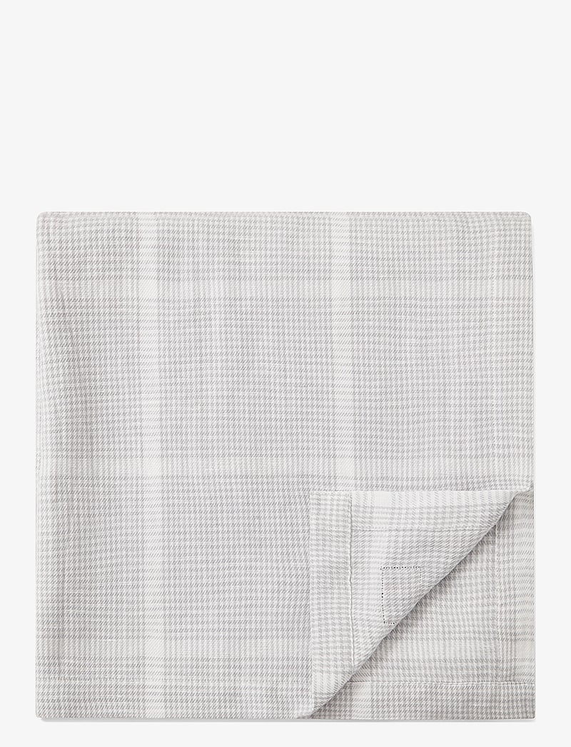 Lexington Home - Cotton/Linen Pepita Check Tablecloth - nach preis einkaufen - white/lt gray - 1