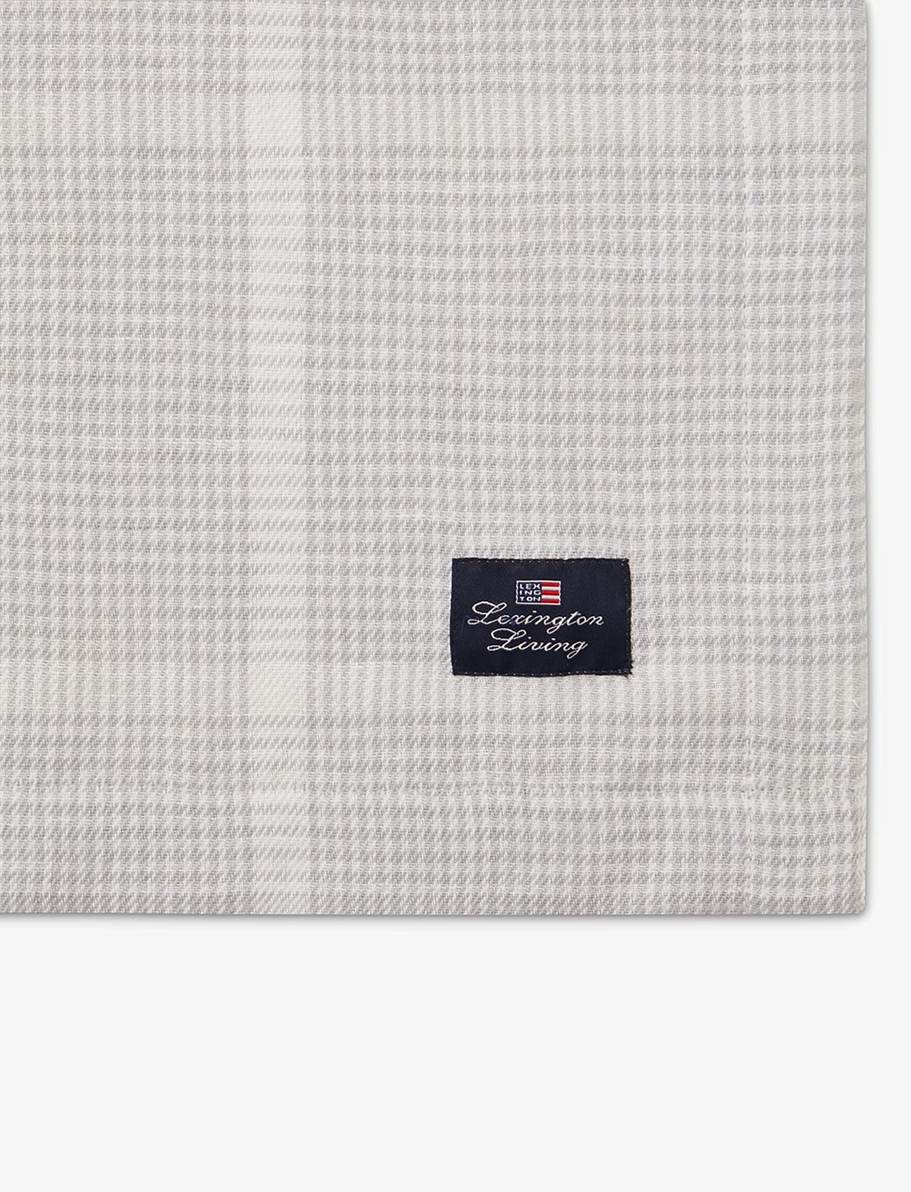 Lexington Home - Cotton/Linen Pepita Check Tablecloth - køb efter pris - white/lt gray - 2