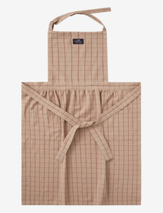 Checked Organic Cotton Oxford Apron, Lexington Home