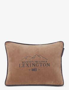 Ski Lodge Organic Cotton Velvet Pillow, Lexington Home