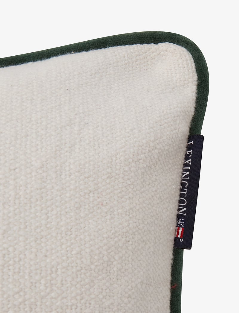 Lexington Home - Mountain Logo Recycled Cotton Canvas Pillow Cover - jultextilier - white/green - 2