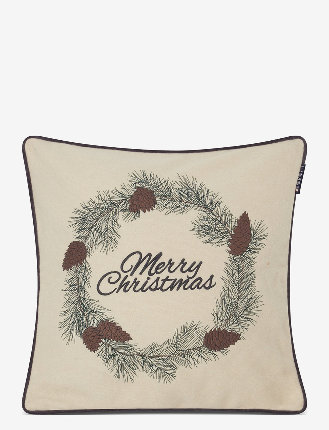 Lexington Home - Merry Christmas Wool Mix Pillow Cover - nach preis einkaufen - white/green/beige - 0