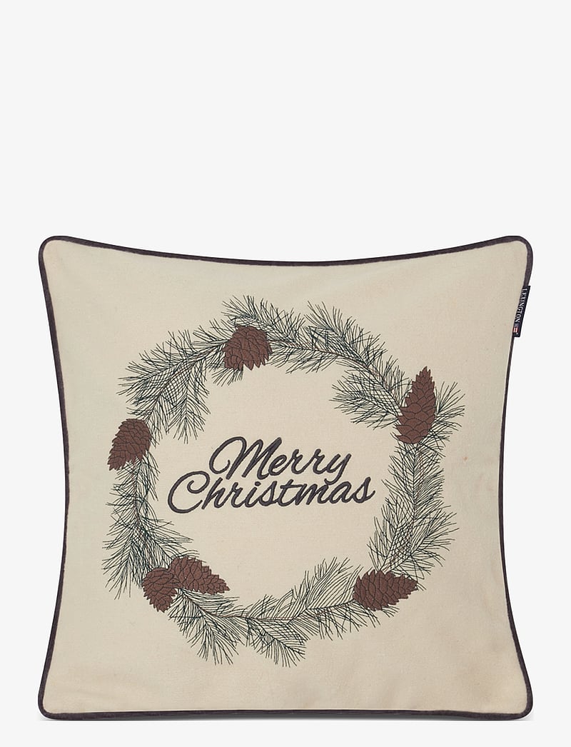 Lexington Home - Merry Christmas Wool Mix Pillow Cover - nach preis einkaufen - white/green/beige - 0