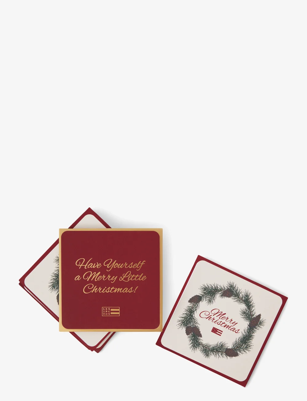 Lexington Home - Merry Christmas Paper Coaster (set of 6) - köp efter pris - red/multi - 0