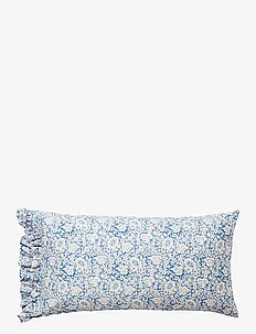 Blue Floral Printed Cotton Sateen Pillowcase, Lexington Home