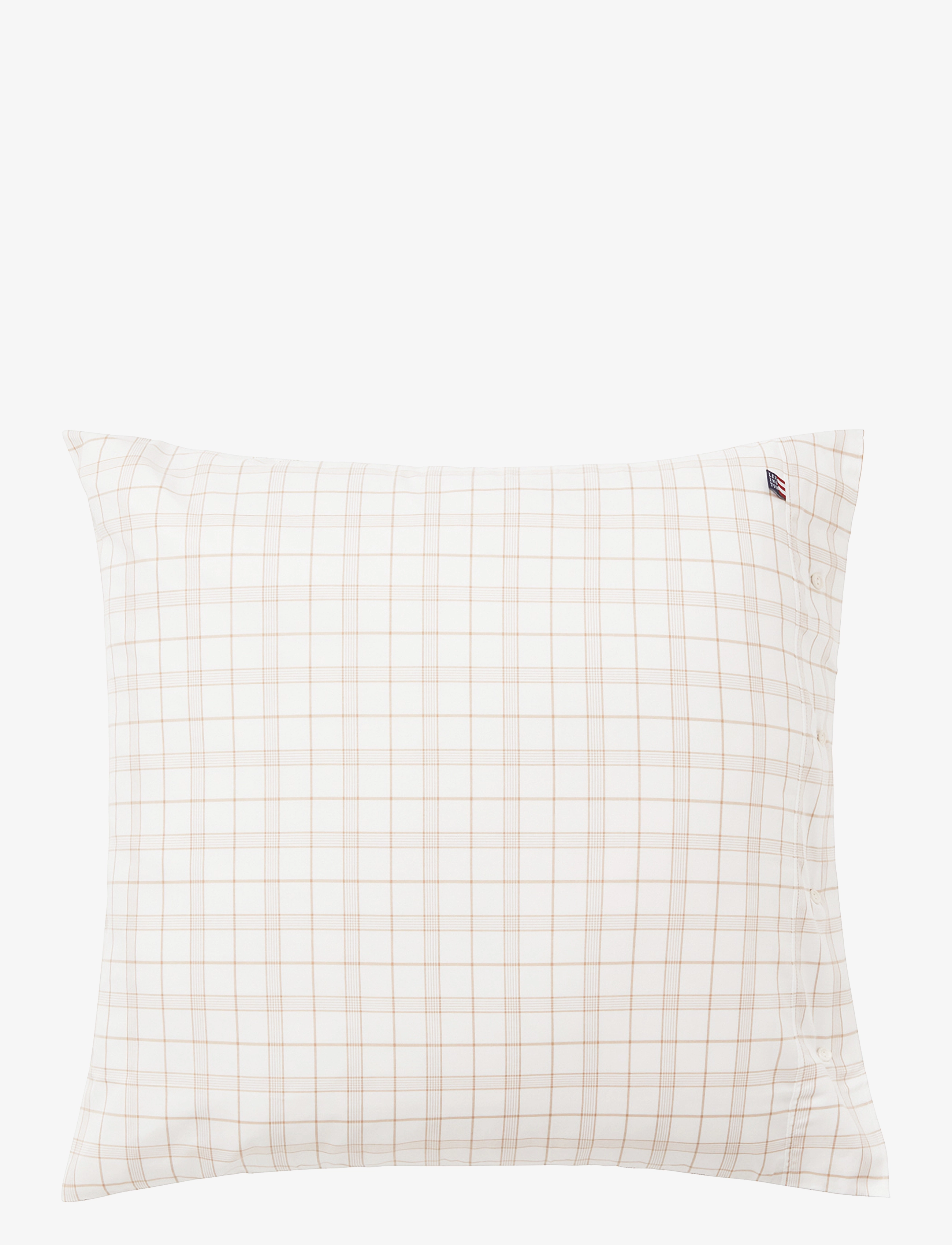 Lexington Home - White/Beige Cecked Lyocell/Cotton Pillowcase - white/beige - 1